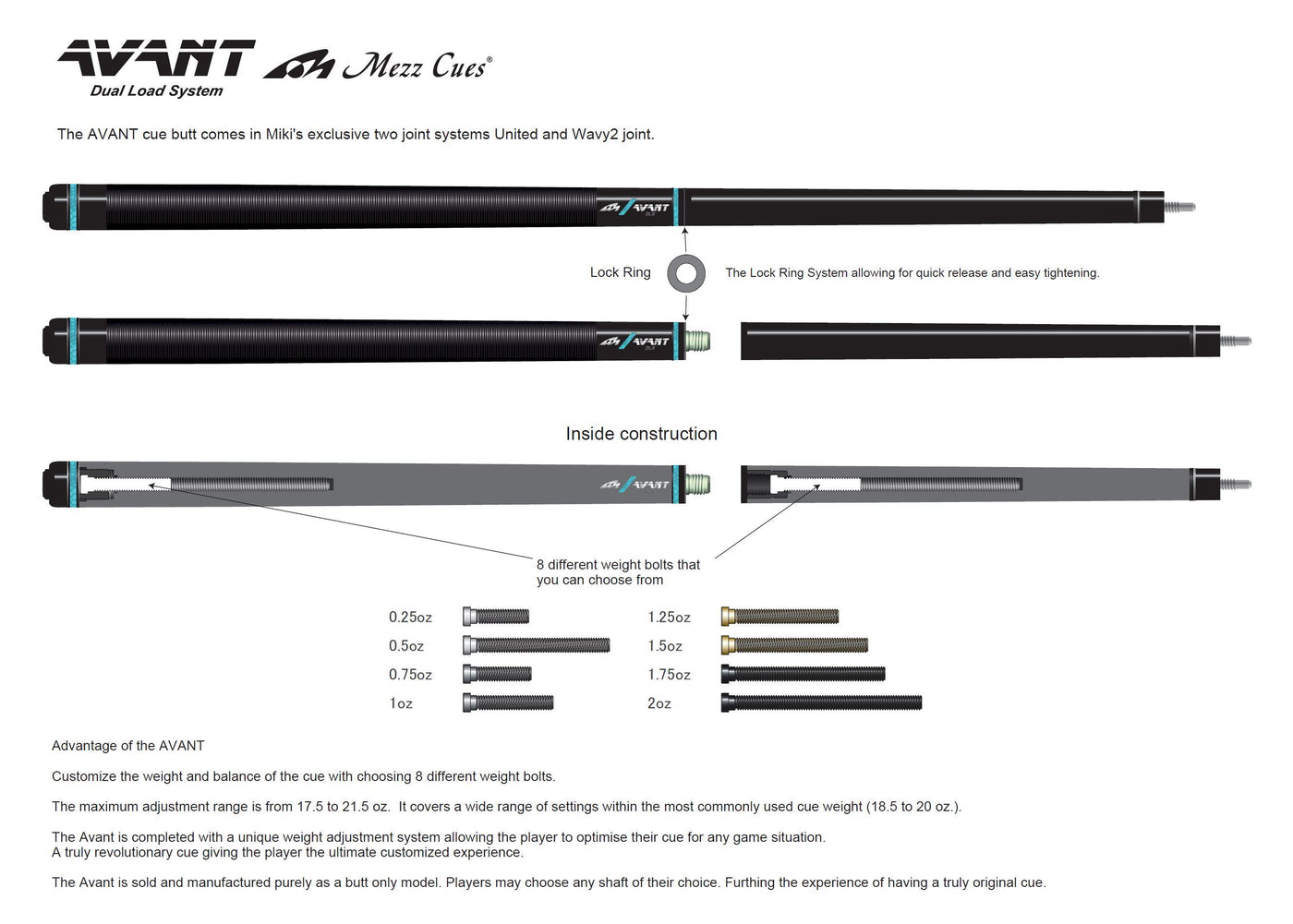 Mezz AVANT CUE BUTT