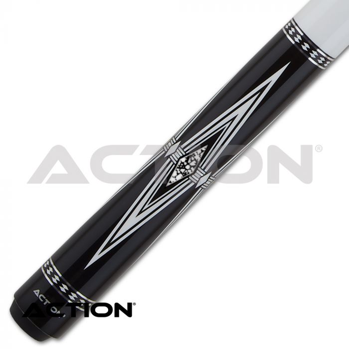 Action BW26 Black & White Pool Cue